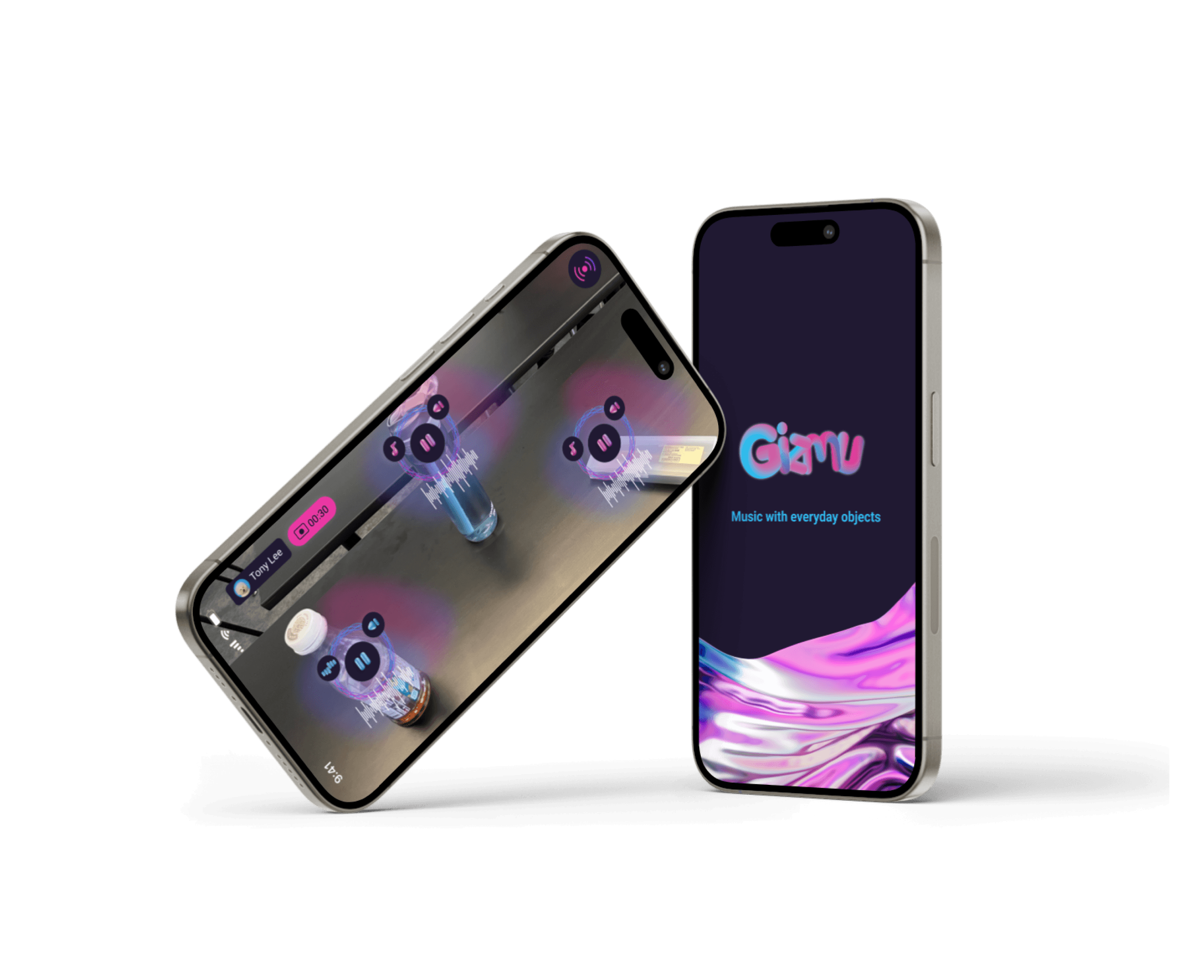 Gizmu AR mobile game mockup