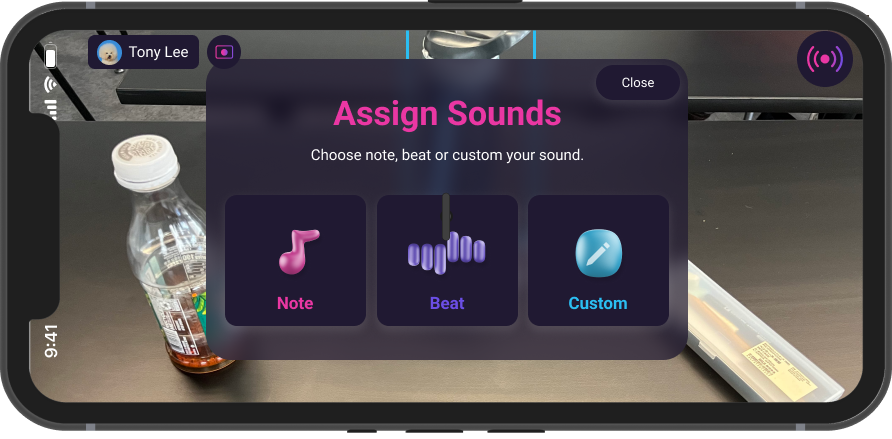 Assign Sounds menu